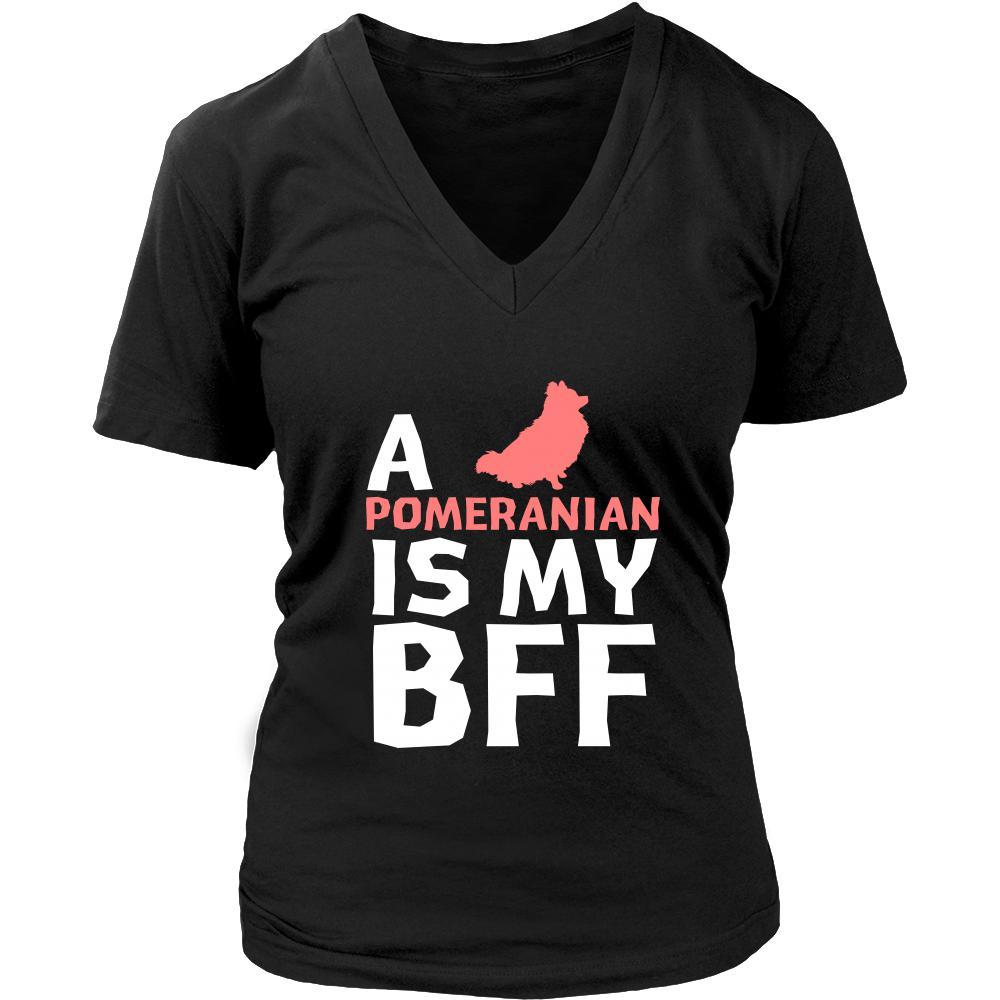 Pomeranian Shirt - a Pomeranian is my bff- Dog Lover Gift-T-shirt-Teelime | shirts-hoodies-mugs