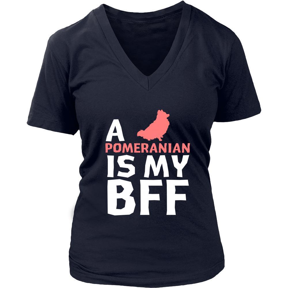 Pomeranian Shirt - a Pomeranian is my bff- Dog Lover Gift-T-shirt-Teelime | shirts-hoodies-mugs