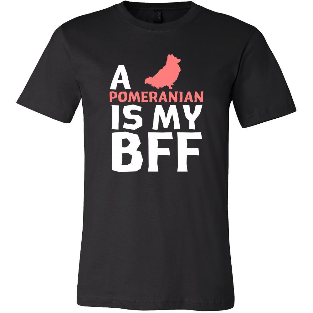 Pomeranian Shirt - a Pomeranian is my bff- Dog Lover Gift-T-shirt-Teelime | shirts-hoodies-mugs