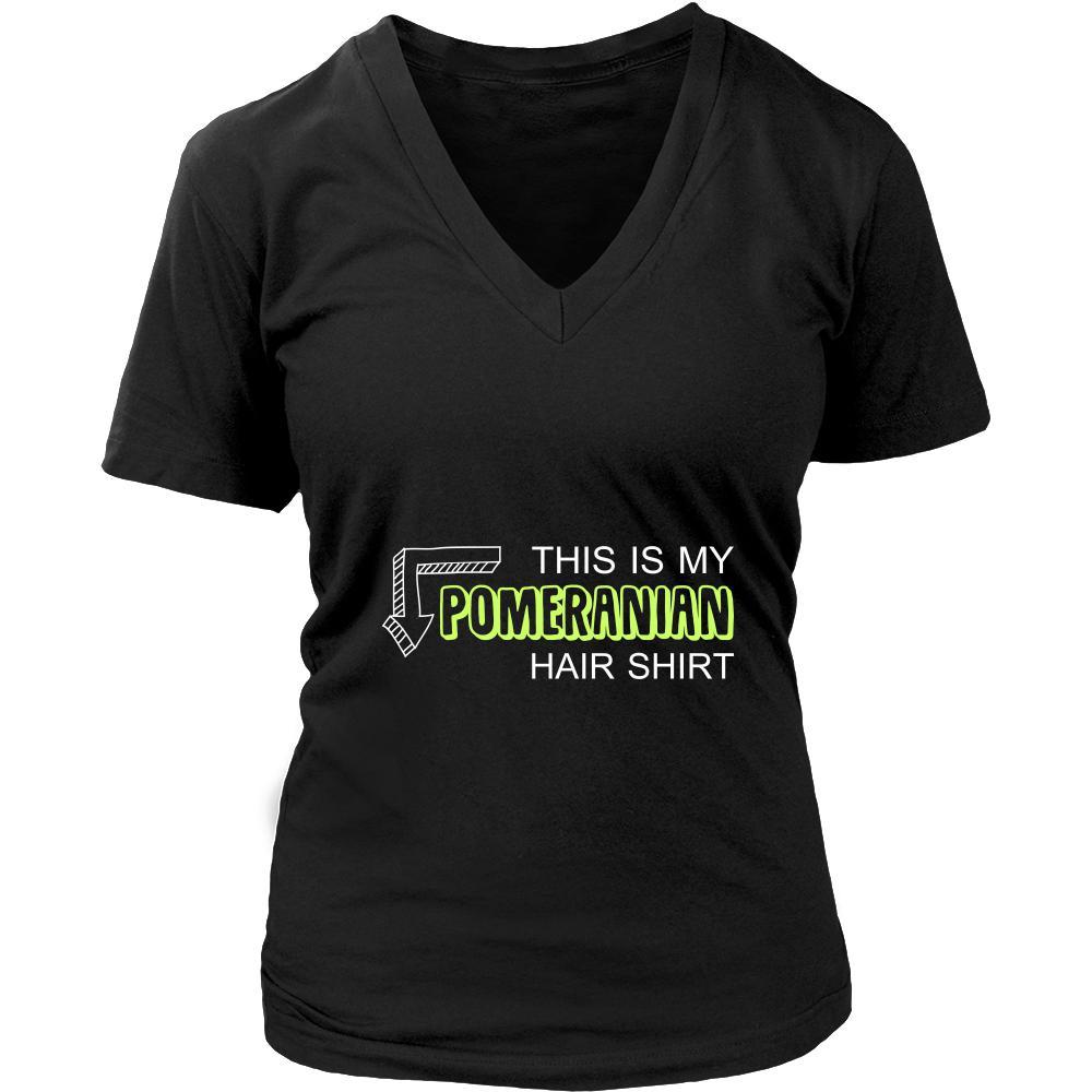 Pomeranian Shirt - This is my Pomeranian hair shirt - Dog Lover Gift-T-shirt-Teelime | shirts-hoodies-mugs