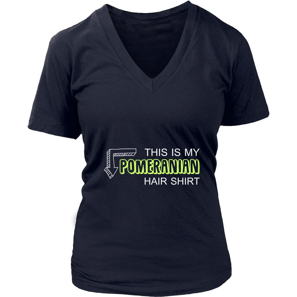 Pomeranian Shirt - This is my Pomeranian hair shirt - Dog Lover Gift-T-shirt-Teelime | shirts-hoodies-mugs