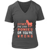 Pony Shirt - Love or Wrong - Animal Lover Gift-T-shirt-Teelime | shirts-hoodies-mugs
