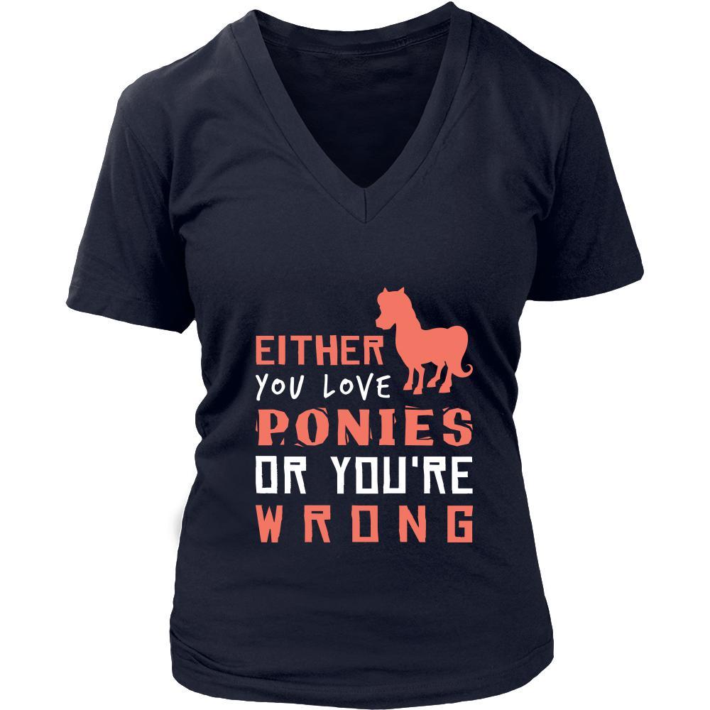 Pony Shirt - Love or Wrong - Animal Lover Gift-T-shirt-Teelime | shirts-hoodies-mugs