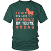Pony Shirt - Love or Wrong - Animal Lover Gift-T-shirt-Teelime | shirts-hoodies-mugs