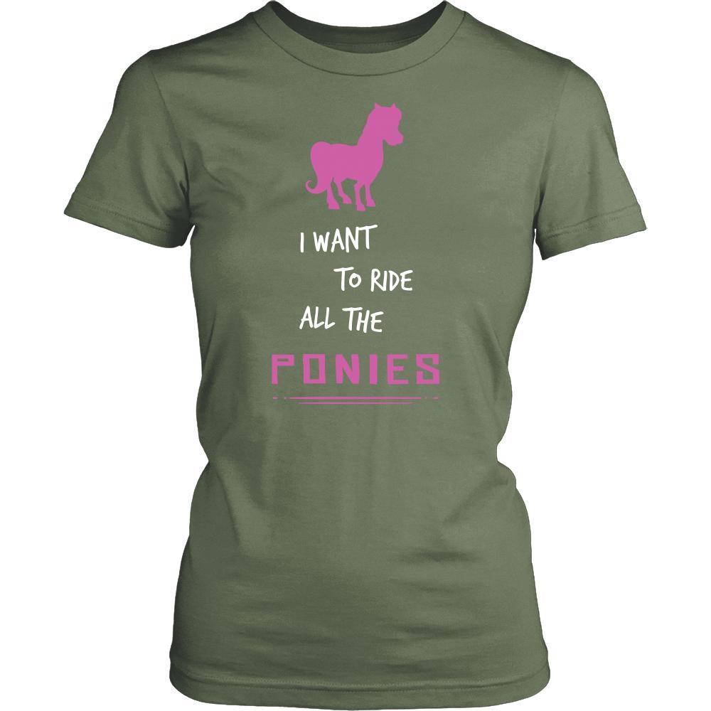 Pony Shirt - Ride All Ponies - Animal Lover Gift-T-shirt-Teelime | shirts-hoodies-mugs