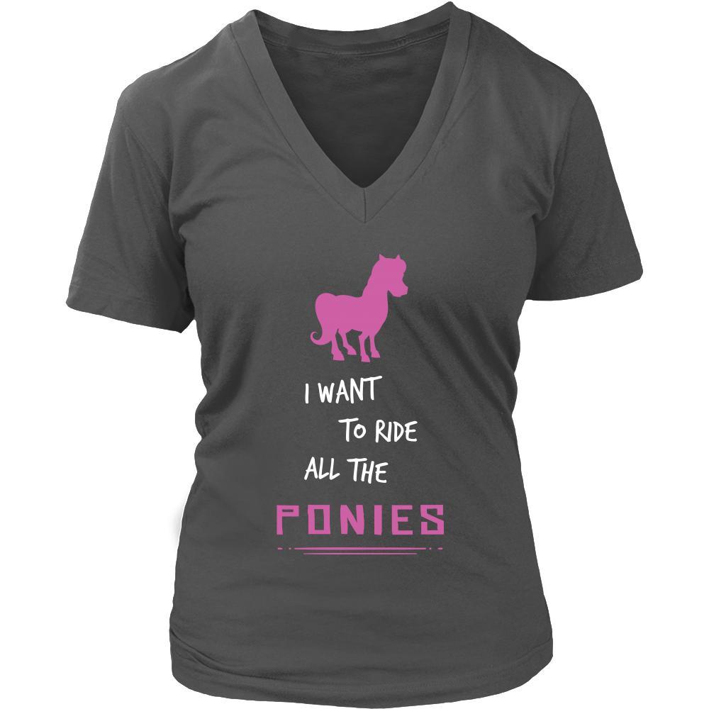 Pony Shirt - Ride All Ponies - Animal Lover Gift-T-shirt-Teelime | shirts-hoodies-mugs