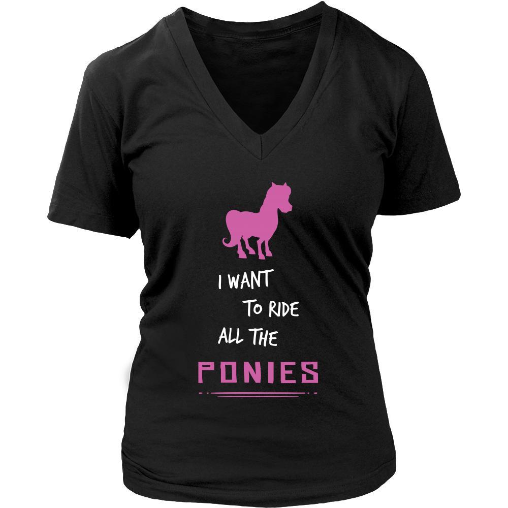 Pony Shirt - Ride All Ponies - Animal Lover Gift-T-shirt-Teelime | shirts-hoodies-mugs