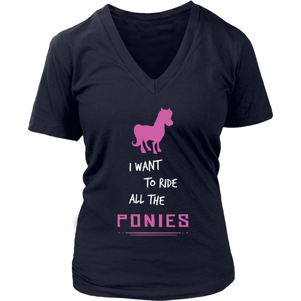 Pony Shirt - Ride All Ponies - Animal Lover Gift-T-shirt-Teelime | shirts-hoodies-mugs