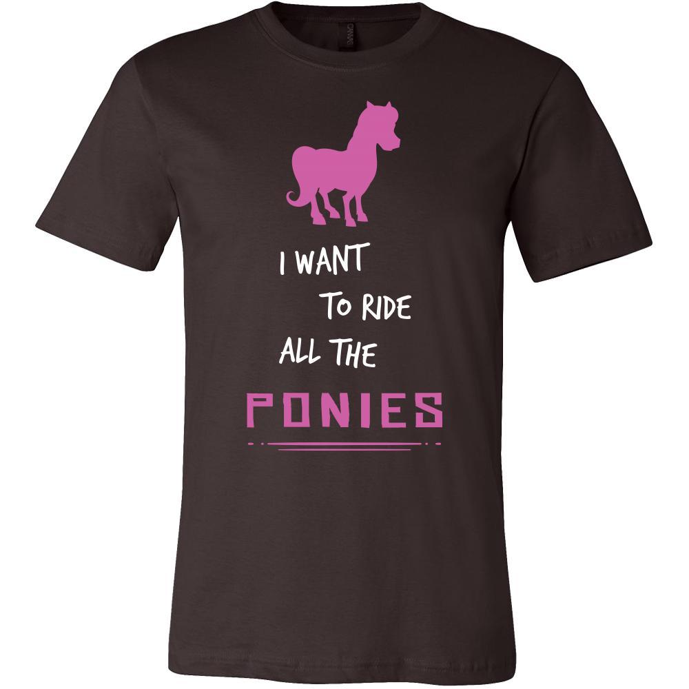 Pony Shirt - Ride All Ponies - Animal Lover Gift-T-shirt-Teelime | shirts-hoodies-mugs