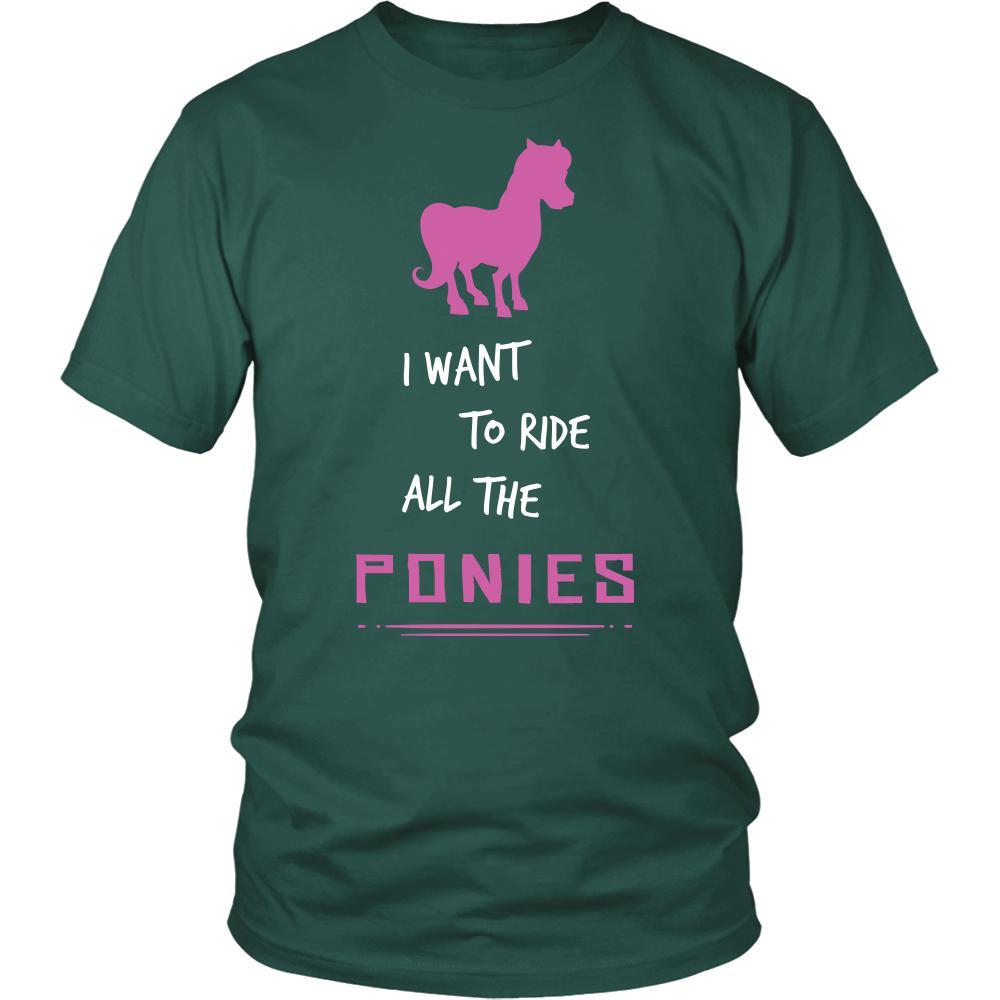 Pony Shirt - Ride All Ponies - Animal Lover Gift-T-shirt-Teelime | shirts-hoodies-mugs