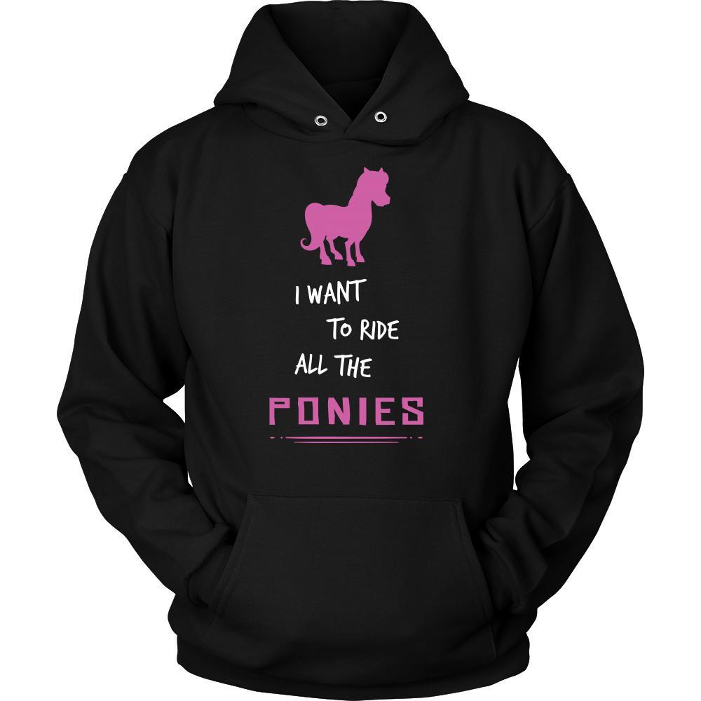 Pony Shirt - Ride All Ponies - Animal Lover Gift-T-shirt-Teelime | shirts-hoodies-mugs