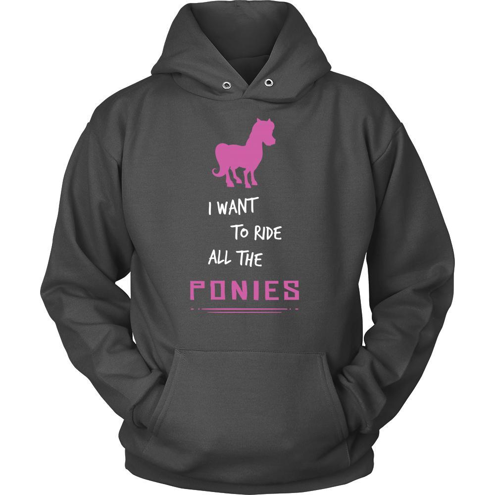 Pony Shirt - Ride All Ponies - Animal Lover Gift-T-shirt-Teelime | shirts-hoodies-mugs