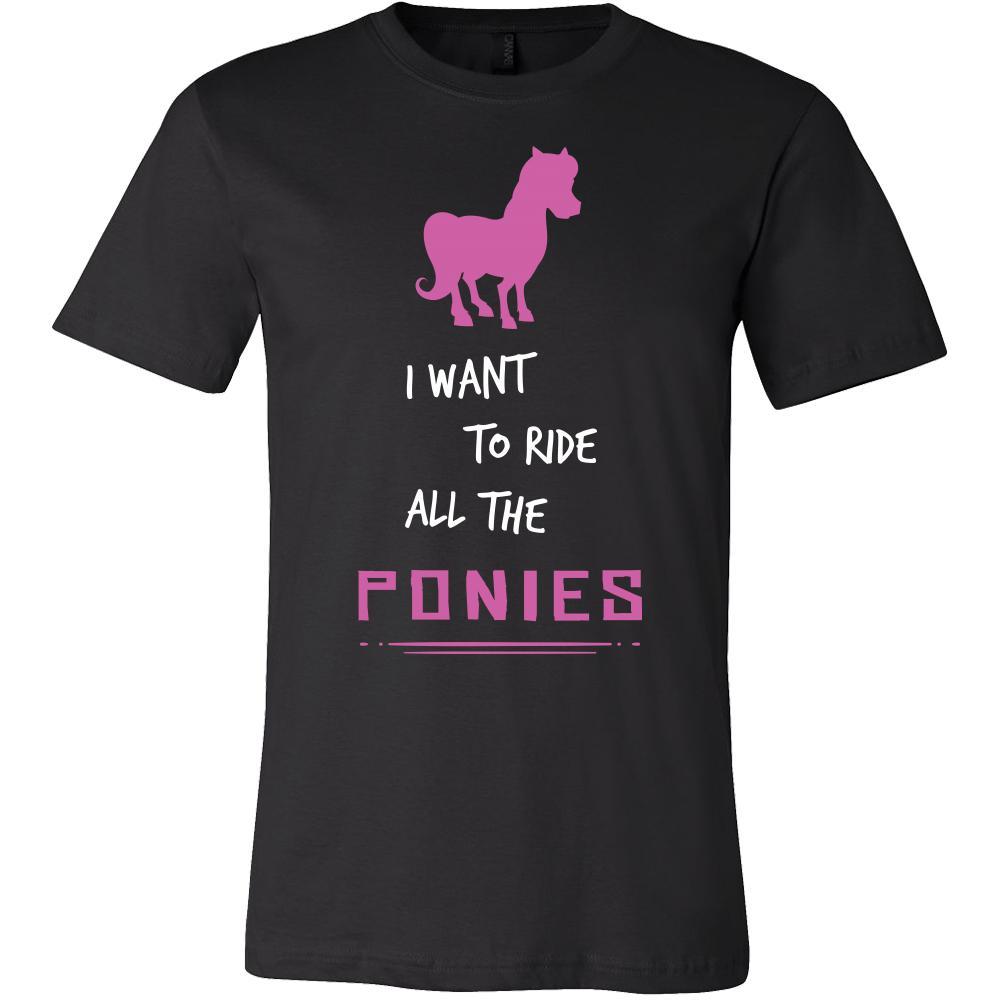 Pony Shirt - Ride All Ponies - Animal Lover Gift-T-shirt-Teelime | shirts-hoodies-mugs