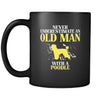 Poodle Never underestimate an old man with a Poodle 11oz Black Mug-Drinkware-Teelime | shirts-hoodies-mugs