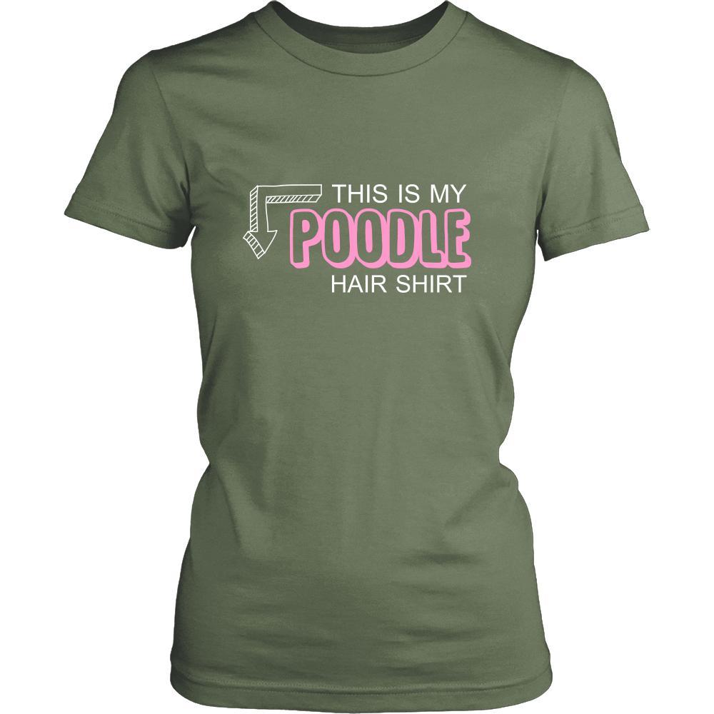 Poodle Shirt - This is my Poodle hair shirt - Dog Lover Gift-T-shirt-Teelime | shirts-hoodies-mugs