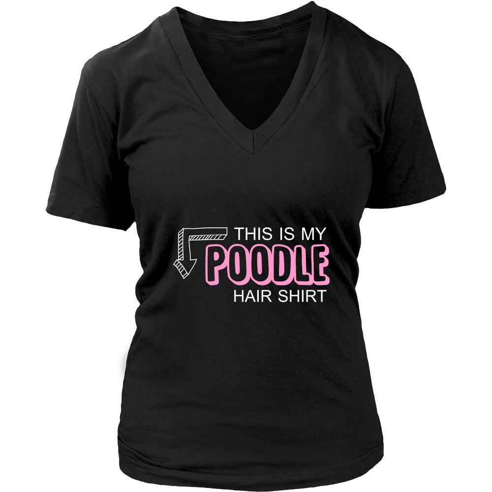 Poodle Shirt - This is my Poodle hair shirt - Dog Lover Gift-T-shirt-Teelime | shirts-hoodies-mugs