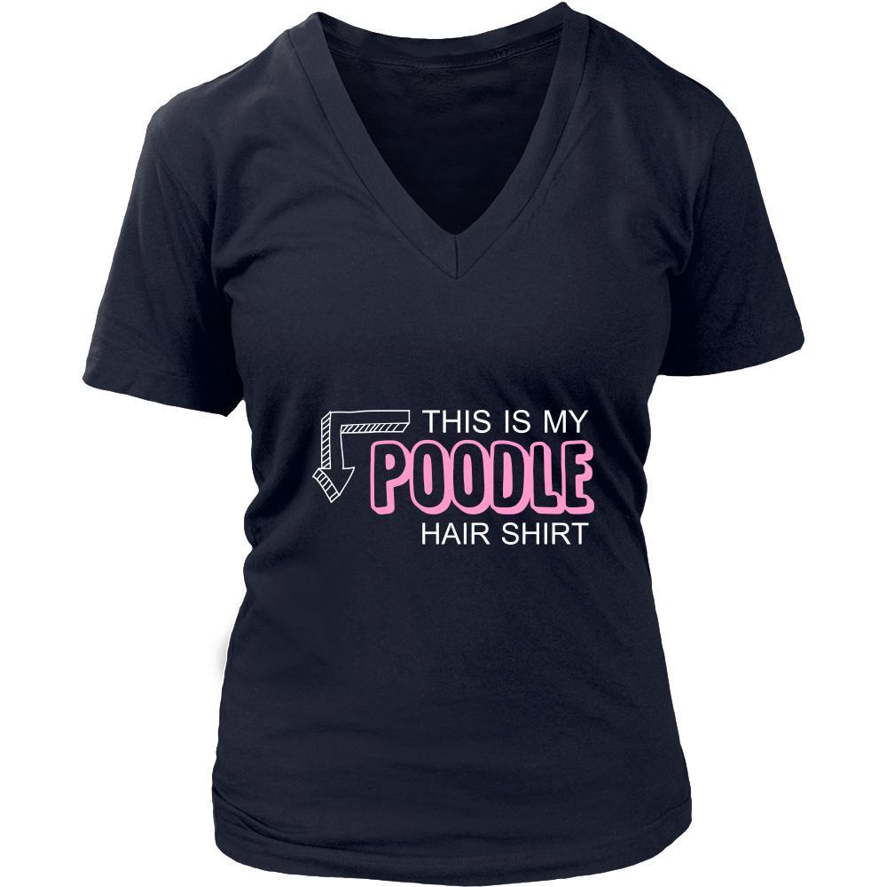 Poodle Shirt - This is my Poodle hair shirt - Dog Lover Gift-T-shirt-Teelime | shirts-hoodies-mugs