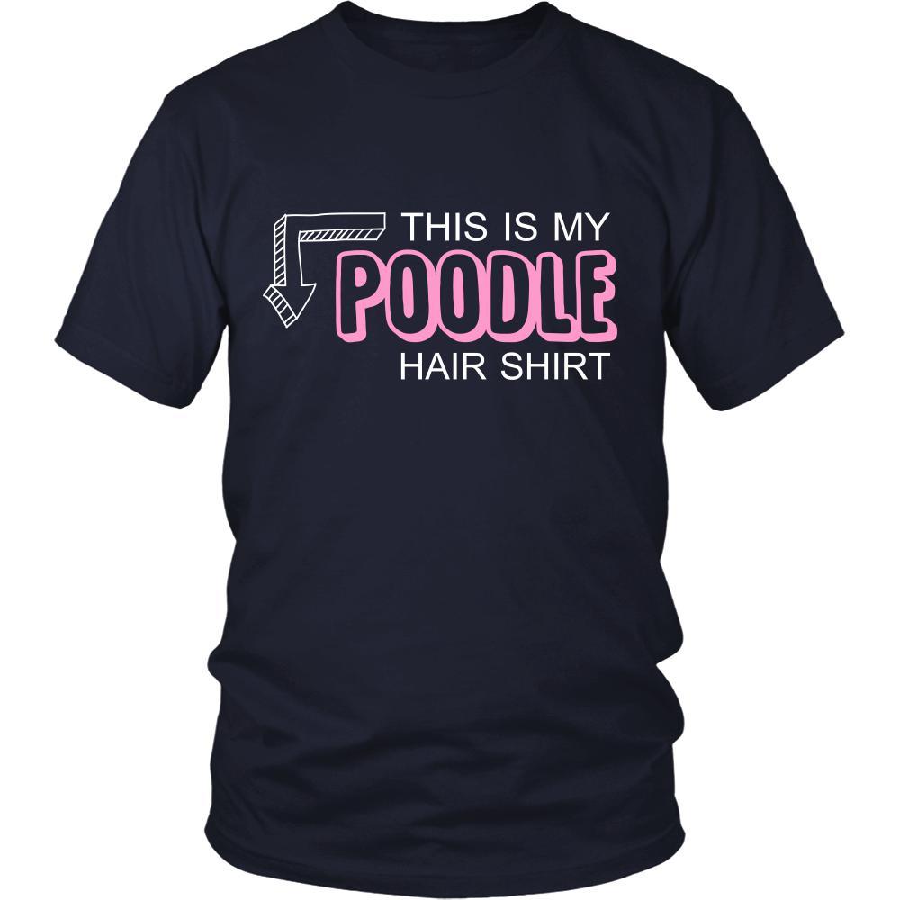 Poodle Shirt - This is my Poodle hair shirt - Dog Lover Gift-T-shirt-Teelime | shirts-hoodies-mugs