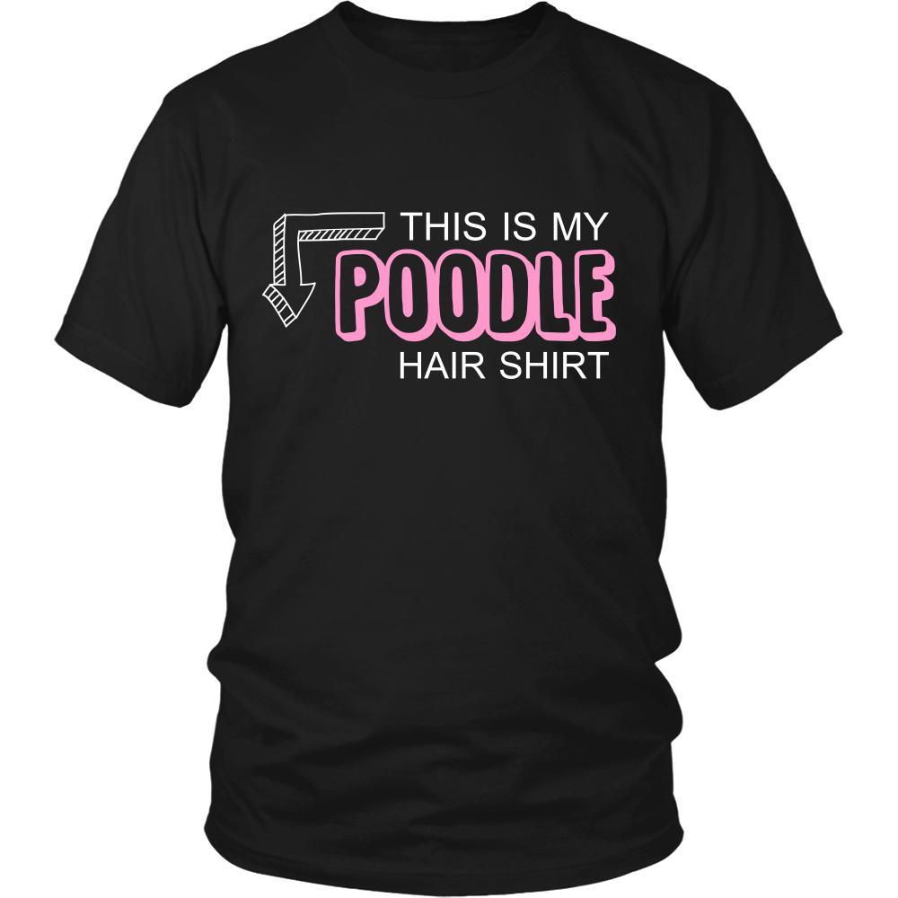 Poodle Shirt - This is my Poodle hair shirt - Dog Lover Gift-T-shirt-Teelime | shirts-hoodies-mugs