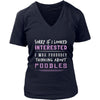 Poodles Shirt - Sorry If I Looked Interested, I think about Poodles - Dog Lover Gift-T-shirt-Teelime | shirts-hoodies-mugs