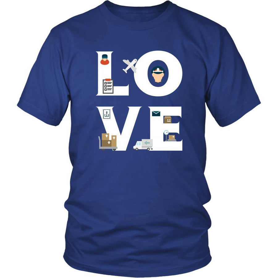 Postmaster - LOVE Postmaster - Mailman Proffesion/Job Shirt-T-shirt-Teelime | shirts-hoodies-mugs