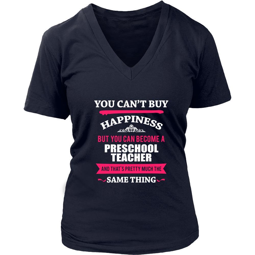 Preschool Teacher Shirt - You can't buy happiness but you can become a Preschool Teacher and that's pretty much the same thing Profession-T-shirt-Teelime | shirts-hoodies-mugs