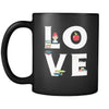 Professor / Teacher - LOVE Professor / Teacher - 11oz Black Mug-Drinkware-Teelime | shirts-hoodies-mugs