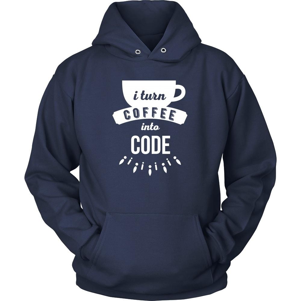 Programmers T Shirt - I turn coffee into code-T-shirt-Teelime | shirts-hoodies-mugs