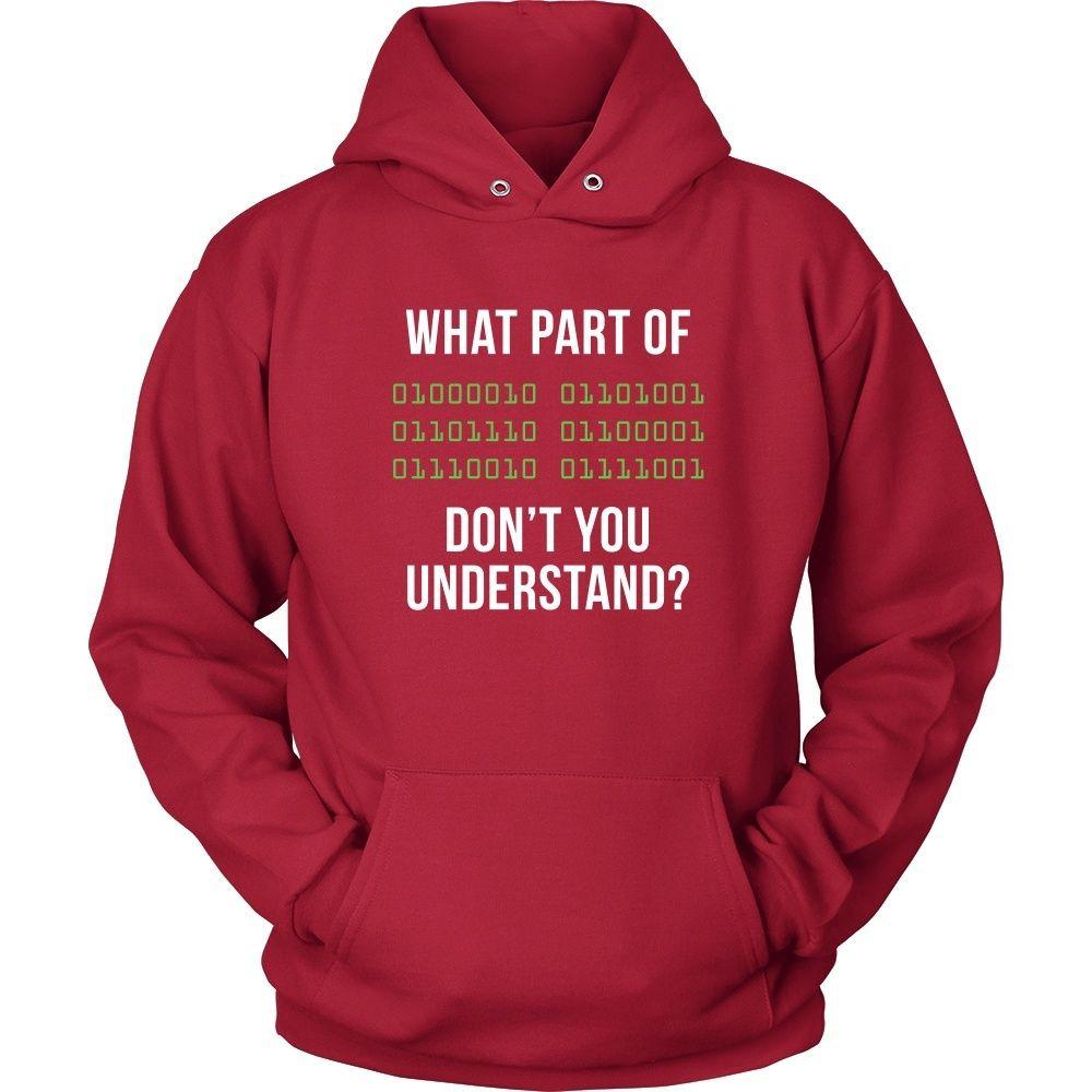 Programmers T Shirt - What part of [some binary code] don't you understand-T-shirt-Teelime | shirts-hoodies-mugs