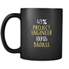 Project Engineer 49% Project Engineer 51% Badass 11oz Black Mug-Drinkware-Teelime | shirts-hoodies-mugs