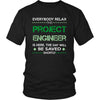 Project Engineer Shirt - Everyone relax the Project Engineer is here, the day will be save shortly - Profession Gift-T-shirt-Teelime | shirts-hoodies-mugs