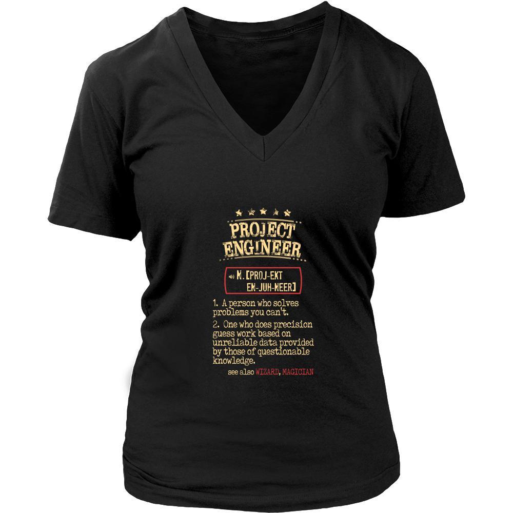 Project Engineer Shirt - Project Engineer a person who solves problems you can't. see also WIZARD, MAGICIAN Profession Gift-T-shirt-Teelime | shirts-hoodies-mugs