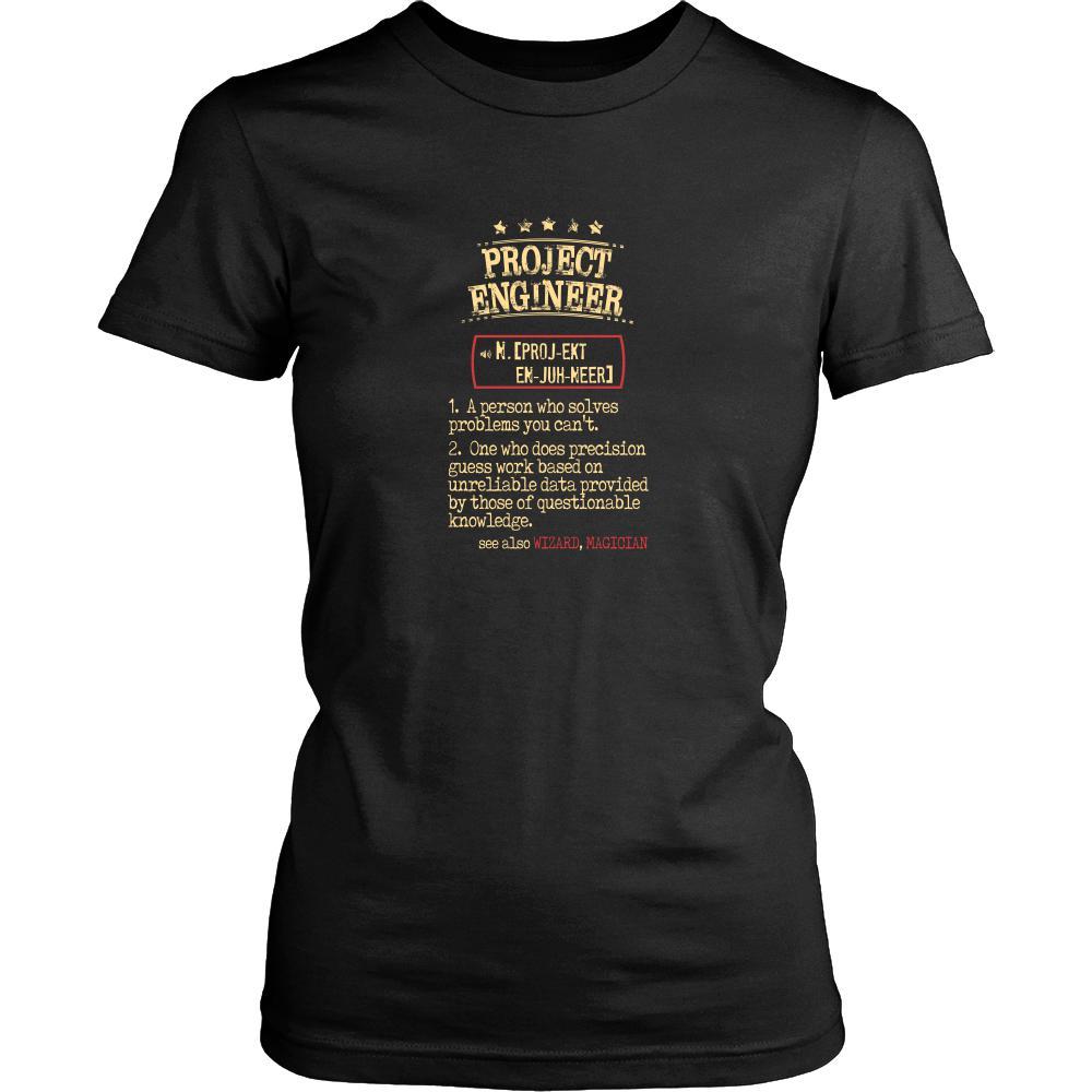 Project Engineer Shirt - Project Engineer a person who solves problems you can't. see also WIZARD, MAGICIAN Profession Gift-T-shirt-Teelime | shirts-hoodies-mugs