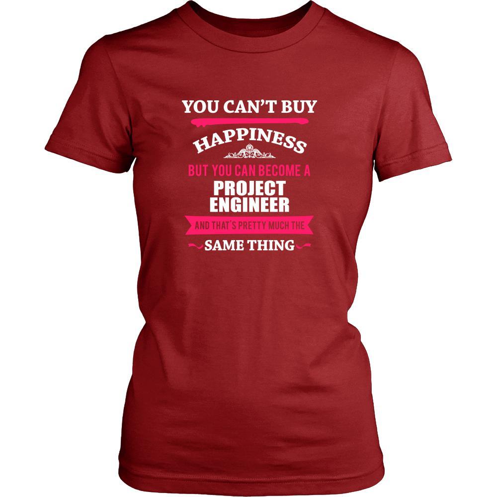 Project Engineer Shirt - You can't buy happiness but you can become a Project Engineer and that's pretty much the same thing Profession-T-shirt-Teelime | shirts-hoodies-mugs