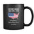 Proud American mug History began July 4th, 1776 everything before that was a mistake, 11oz Black