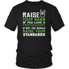 Psychologist Shirt - Raise your hand if you love Psychologist, if not raise your standards - Profession Gift-T-shirt-Teelime | shirts-hoodies-mugs