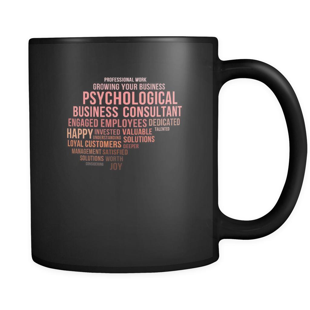 Psychologists Brain 11oz Black Mug-Drinkware-Teelime | shirts-hoodies-mugs