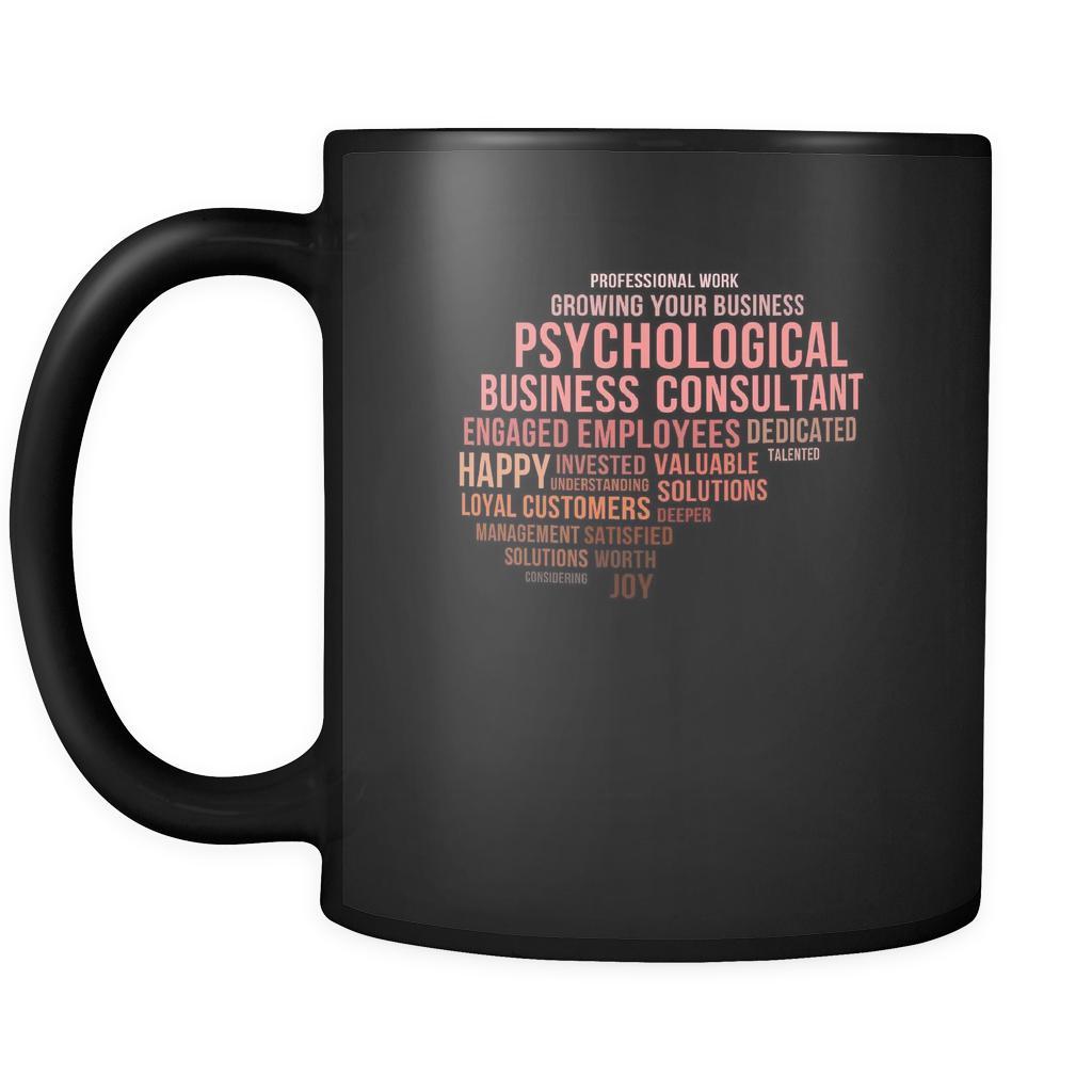 Psychologists Brain 11oz Black Mug-Drinkware-Teelime | shirts-hoodies-mugs
