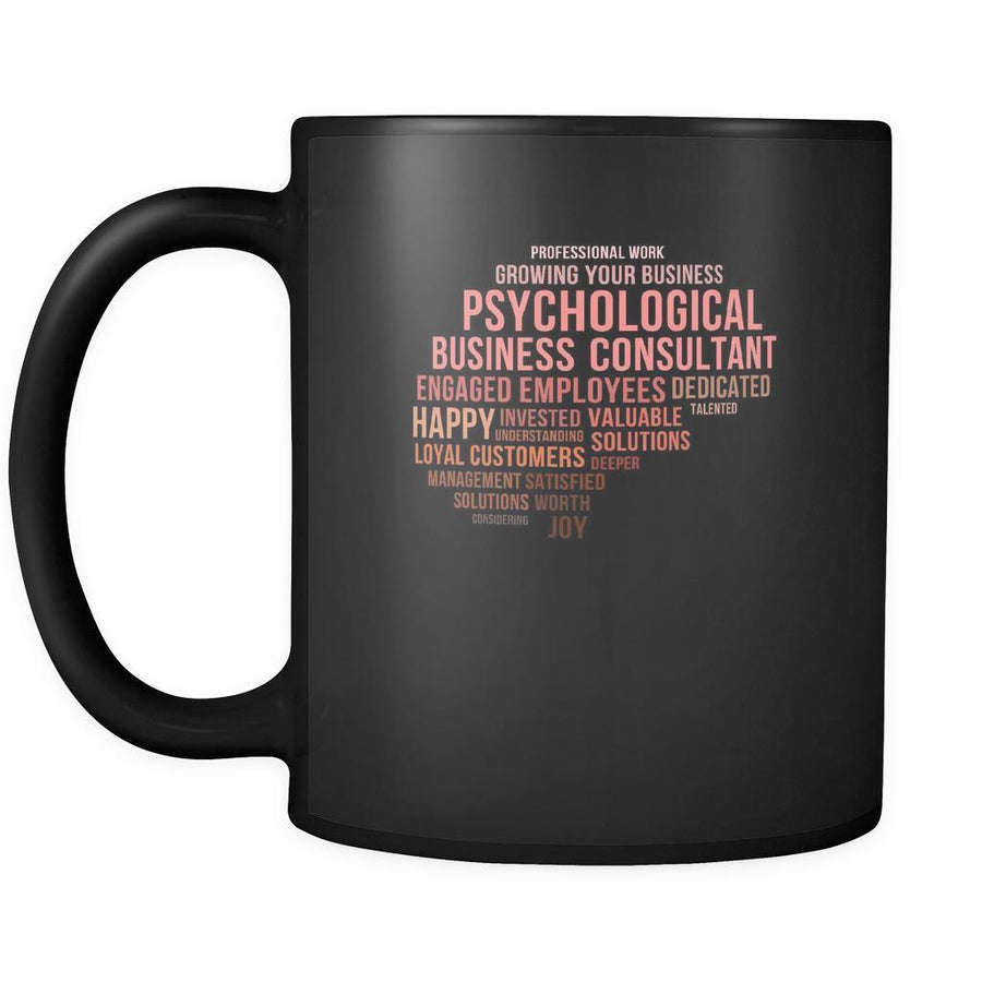 Psychologists Brain 11oz Black Mug-Drinkware-Teelime | shirts-hoodies-mugs