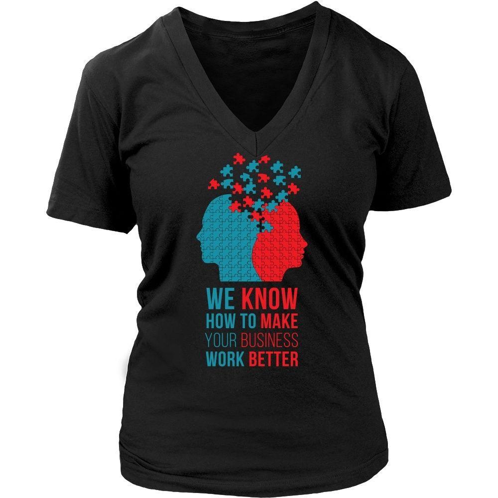 Psychologists T Shirt - We know how to make your business work better-T-shirt-Teelime | shirts-hoodies-mugs