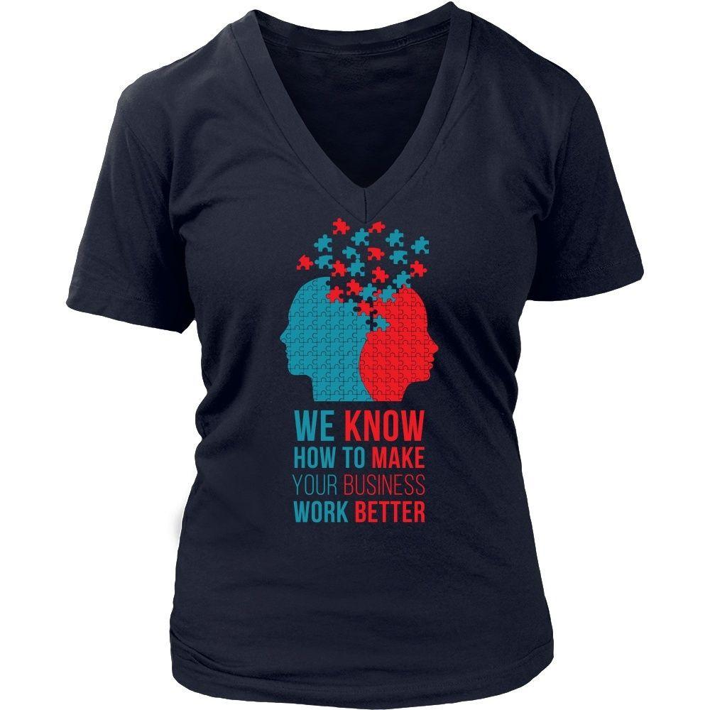 Psychologists T Shirt - We know how to make your business work better-T-shirt-Teelime | shirts-hoodies-mugs