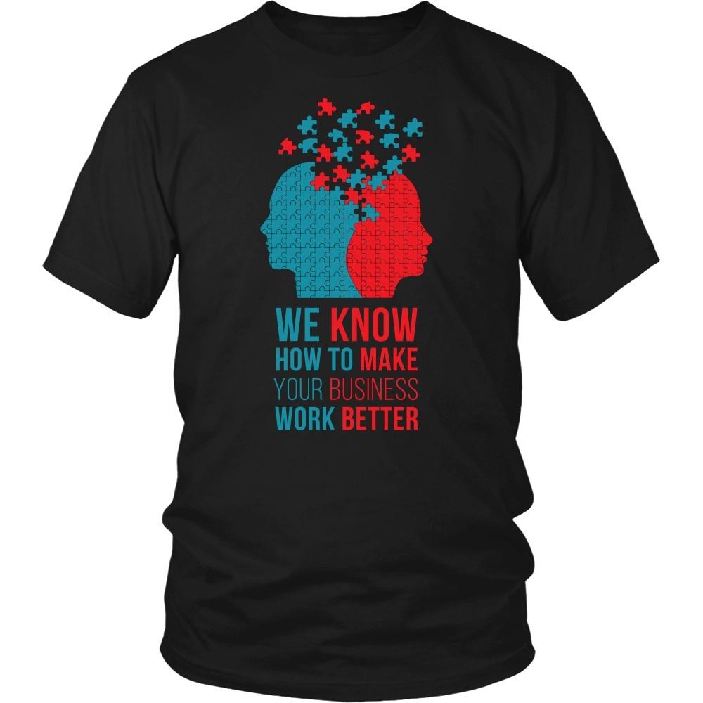 Psychologists T Shirt - We know how to make your business work better-T-shirt-Teelime | shirts-hoodies-mugs