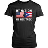 Puerto Rican Shirt - My Nation - My Heritage - Puerto Rico Roots Gift-T-shirt-Teelime | shirts-hoodies-mugs