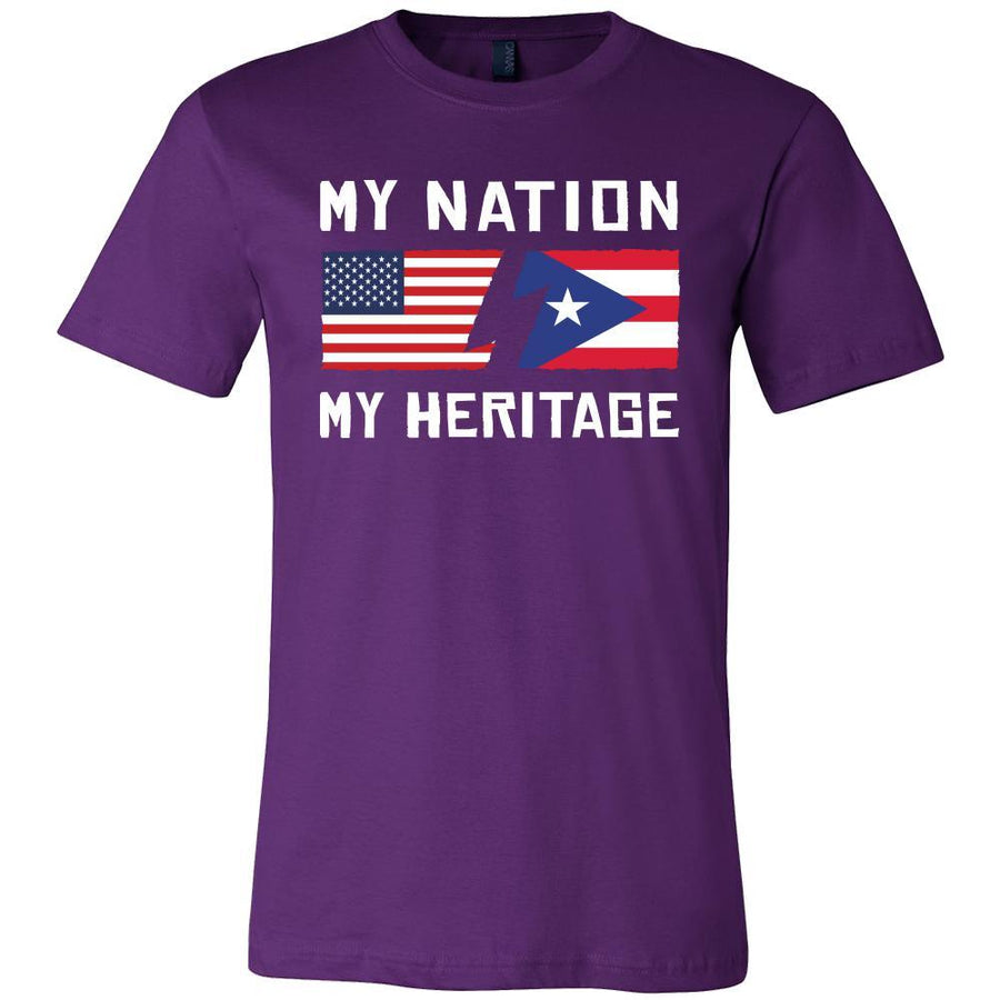 Puerto Rican Shirt - My Nation - My Heritage - Puerto Rico Roots Gift-T-shirt-Teelime | shirts-hoodies-mugs