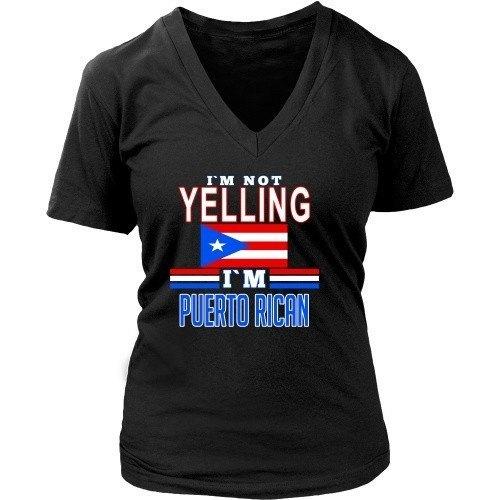 Puerto Rican T Shirt - I'm not yelling I'm Puerto Rican-T-shirt-Teelime | shirts-hoodies-mugs