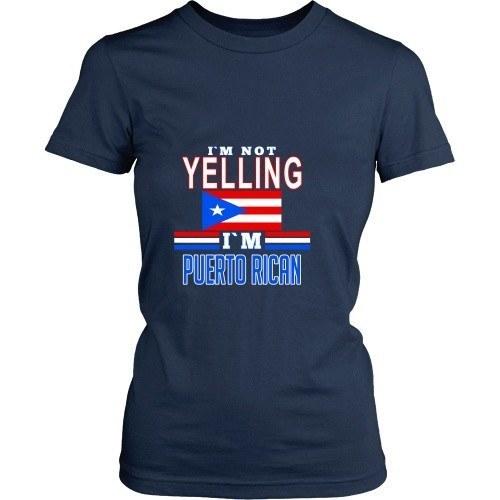 Puerto Rican T Shirt - I'm not yelling I'm Puerto Rican-T-shirt-Teelime | shirts-hoodies-mugs