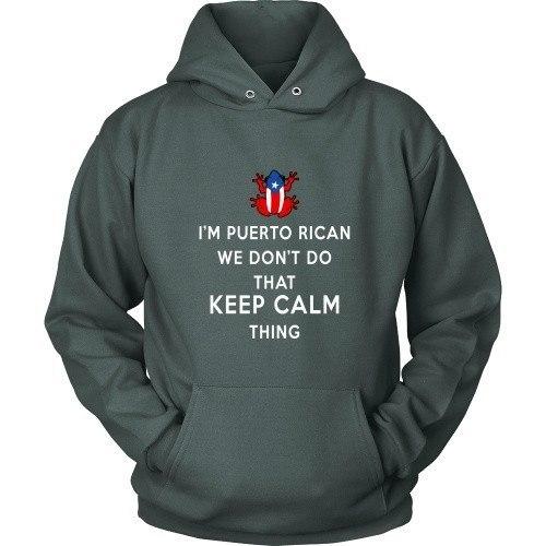 Puerto Rican T Shirt - I'm Puerto Rican We don't do that Keep Calm Thing-T-shirt-Teelime | shirts-hoodies-mugs