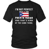 Puerto Rico Shirt - I'm not perfect, but I'm Puerto Rican - Proud National Heritage Gift-T-shirt-Teelime | shirts-hoodies-mugs
