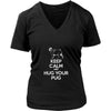 Pug Shirt - Keep Calm and Hug Your Pug- Dog Lover Gift-T-shirt-Teelime | shirts-hoodies-mugs