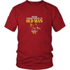 Pug Shirt - Never underestimate an old man with a Pug Grandfather Dog Gift-T-shirt-Teelime | shirts-hoodies-mugs